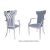Celine Armchair Silver Cushion Dusty Blue
