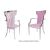 Celine Armchair Silver Cushion Light Pink