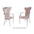 Celine Armchair Silver Cushion Rose Gold