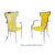 Celine Armchair Silver Cushion Yellow