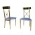 Athena Chair Gold Cushion Dusty Blue Athena Chair Gold Cushion Dusty Blue