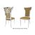 Celine Chair Silver Cushion Gold