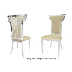 Celine Chair Silver Cushion Ivory
