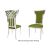 Celine Chair Silver Cushion Moss