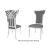 Celine Chair Silver Cushion Silver