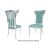 Celine Chair Silver Cushion Tiffany Blue