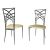 Cleopatra Chair Silver Cushion Ivory 
