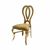 Halexandria Chair Gold Cushion Gold