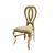 Halexandria Chair Gold Cushion Ivory