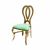 Halexandria Chair Gold Cushion Mint