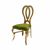 Halexandria Chair Gold Cushion Moss