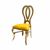 Halexandria Chair Gold Cushion Yellow