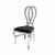 Halexandria Chair Silver Cushion Black 
