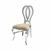 Halexandria Chair Silver Cushion Ivory 