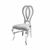 Halexandria Chair Silver Cushion White