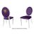 Lion Chair White Cushion Eggplant Lion Chair White Cushion Eggplant