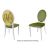 Mrs. Chair White Cushion Moss