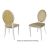 Nouveau Shell Chair White Cushion Champagne 