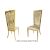 Rosana Chair Gold Cushion Ivory