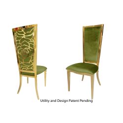 Rosana Chair Gold Cushion Moss