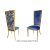 Rosana Chair Gold Cushion Royal Blue