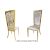 Rosana Chair Gold Cushion White