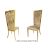 Rosana Chair Gold Cushion Champagne