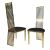 Roseline Chair Gold Cushion Black