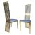 Roseline Chair Gold Cushion Dusty Blue