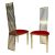 Roseline Chair Gold Cushion Red