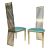 Roseline Chair Gold Cushion Tiffany Blue