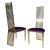 Roseline Chair Gold Cushion Eggplant