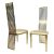 Roseline Chair Gold Cushion Ivory