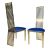 Roseline Chair Gold Cushion Royal Blue