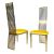 Roseline Chair Gold Cushion Yellow