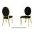 Tiffany Chair Gold Cushion Black