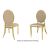 Tiffany Chair Gold Cushion Champagne