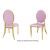 Tiffany Chair Gold Cushion Light Pink
