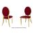 Tiffany Chair Gold Cushion Red