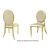 Tiffany Chair Gold Cushion Ivory