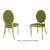 Tiffany Chair Gold Cushion Moss