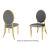 Tiffany Chair Gold Cushion Silver