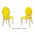 Tiffany Chair Gold Cushion Yellow