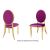 Tiffany Chair Gold Cushion Magenta