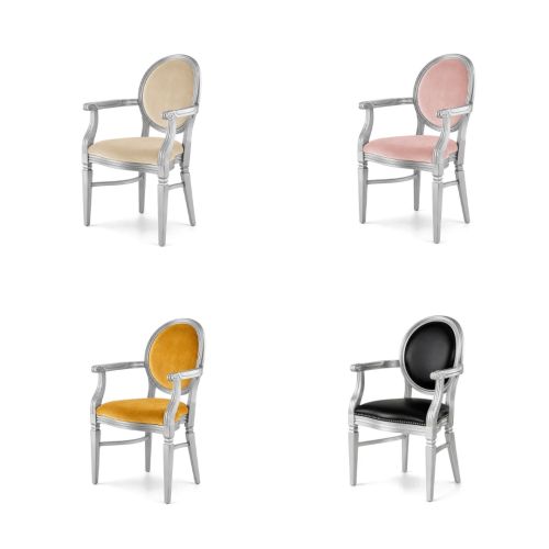 GH Chandelle Armchair Silver