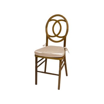 Infinity Chair Wood Cushion Champagne
