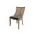 Monaco Chair Natural Cushion Silver