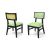 Sedia Moderna Black Chair Gold - Cushion Mint