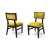 Sedia Moderna Black Chair Gold - Cushion Yellow