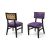 Sedia Nova Black Gold - Cushion Eggplant